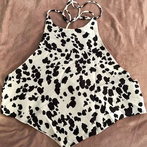 Nasty Gal Cowprint Top